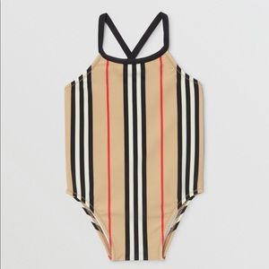 Baby “Icon” Stripe Swimsuit